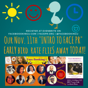 Register Quick at http://FacePR.org