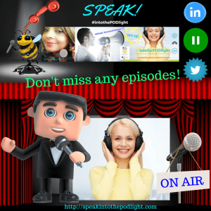 Don't miss an episode SPEAK INTO THE PODLIGHT SIGNUP!