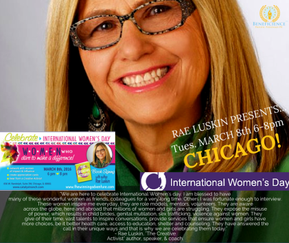 -We are here to celebrate International Women's day....- - RAe Luskin March 8th 2016 6-8pm CATALYSTRANCH