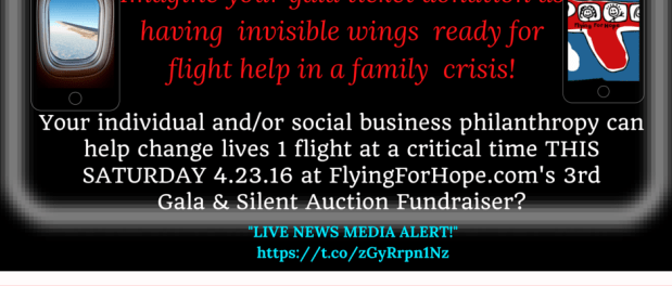FLYINGFORHOPE.COM PRESENTS -SPRING FEVER- 3RD ANNUAL GALA & SILENT AUCTION FUNDRAISER 2016 - Beneficience.com #PRNews - Tracey Bond, PhJrn-Publicist for Susan Worline, MS.Ed, CEO FlyingForHope.com (1)