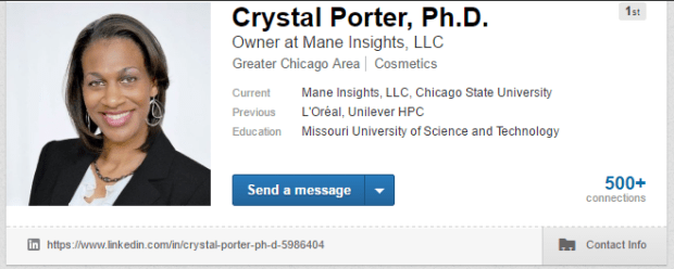 linkedin-crystal-porter-phd-screenshot