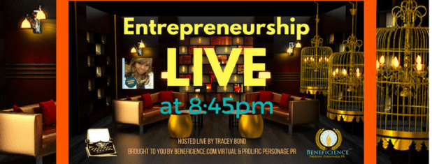 ENTREPRENEURSHIP LIVE at 8.45pm CT Business Page Cover