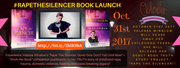 On OCTOBER 31st 2017VALESSA WINSLOWWILL SCAREAWAY HER CHILDHOOD FEARS...SHE WILL RELEASE HER DEBUT BOOK PROJECT3