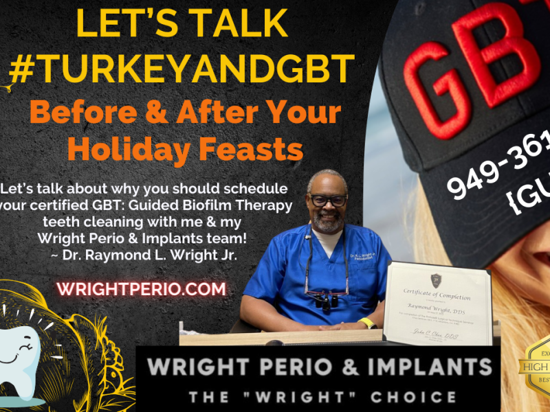 Teeth with a Wobble Can Ruin One’s Thanksgiving Gobble – Get Wright Perio & Implants Help in SC, OC